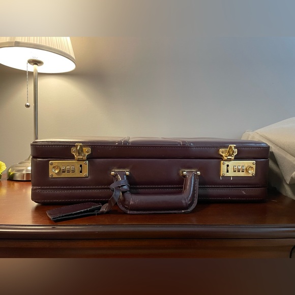 Brown Leather Briefcase - Picture 3 of 7